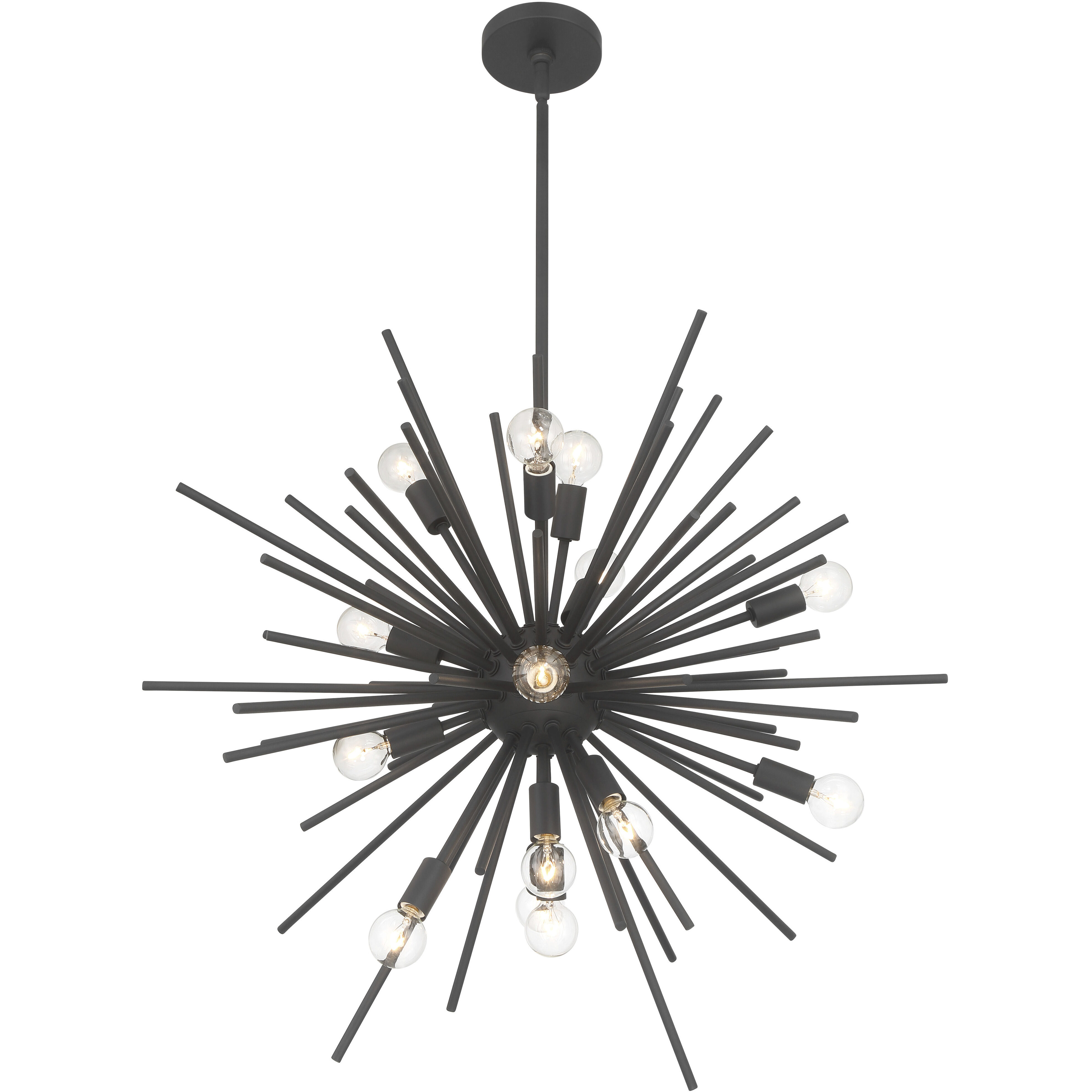 Bessel 15 Light 30 inch Sand Coal Pendant Ceiling Light